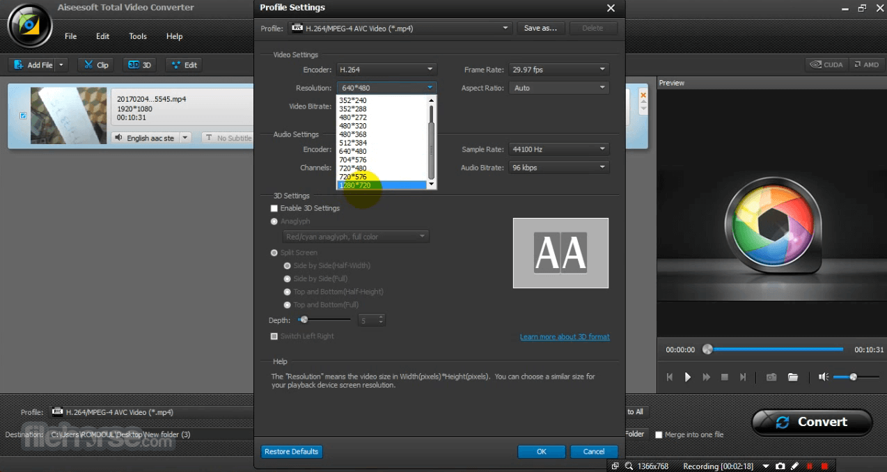 برنامج Aiseesoft Video Converter لتحويل الفيديوهات