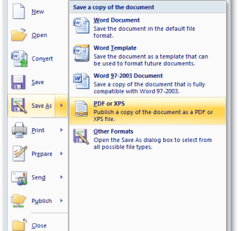 microsoft save as pdf 2016